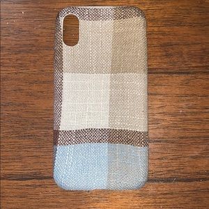 Plaid IPhone XS case